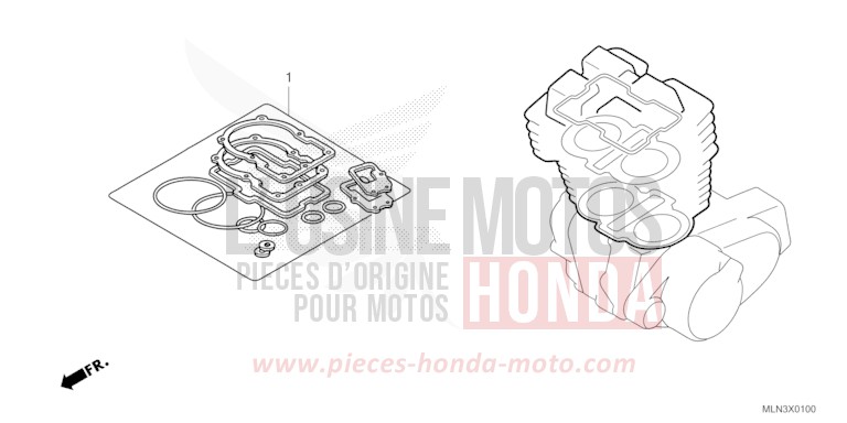 DICHTUNG SATZ A von Africa Twin Mechanik MAT BALLISTIC BLACK METALLIC (NHA86) von 2024